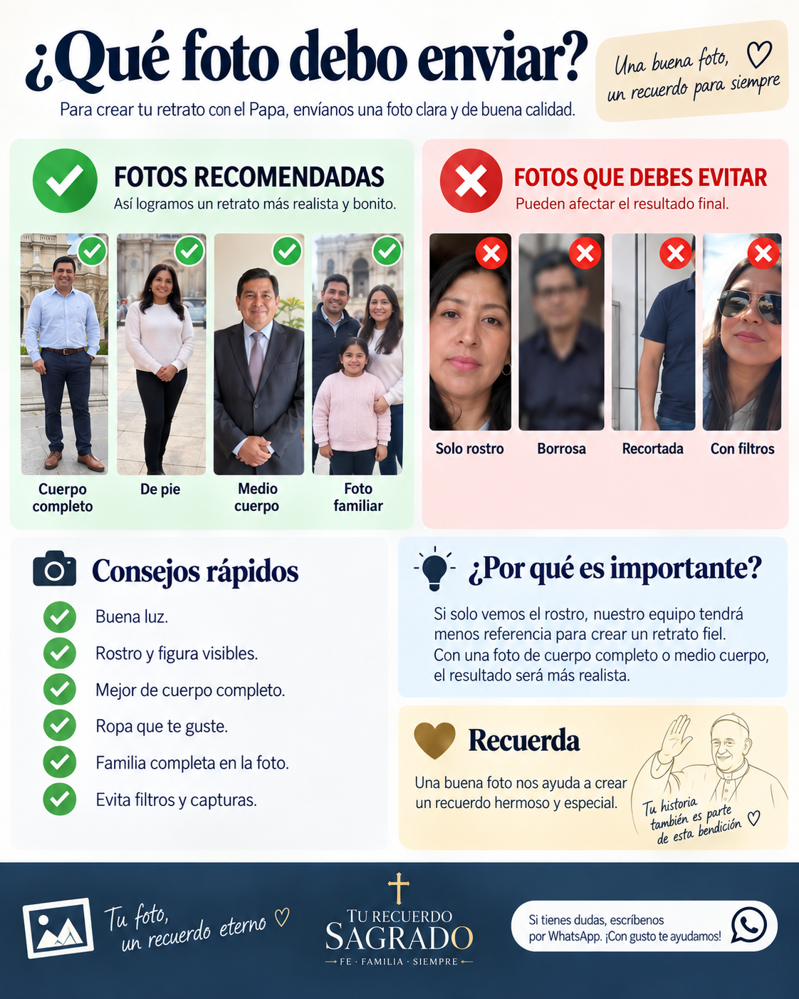 Guía para enviar una buena fotografía